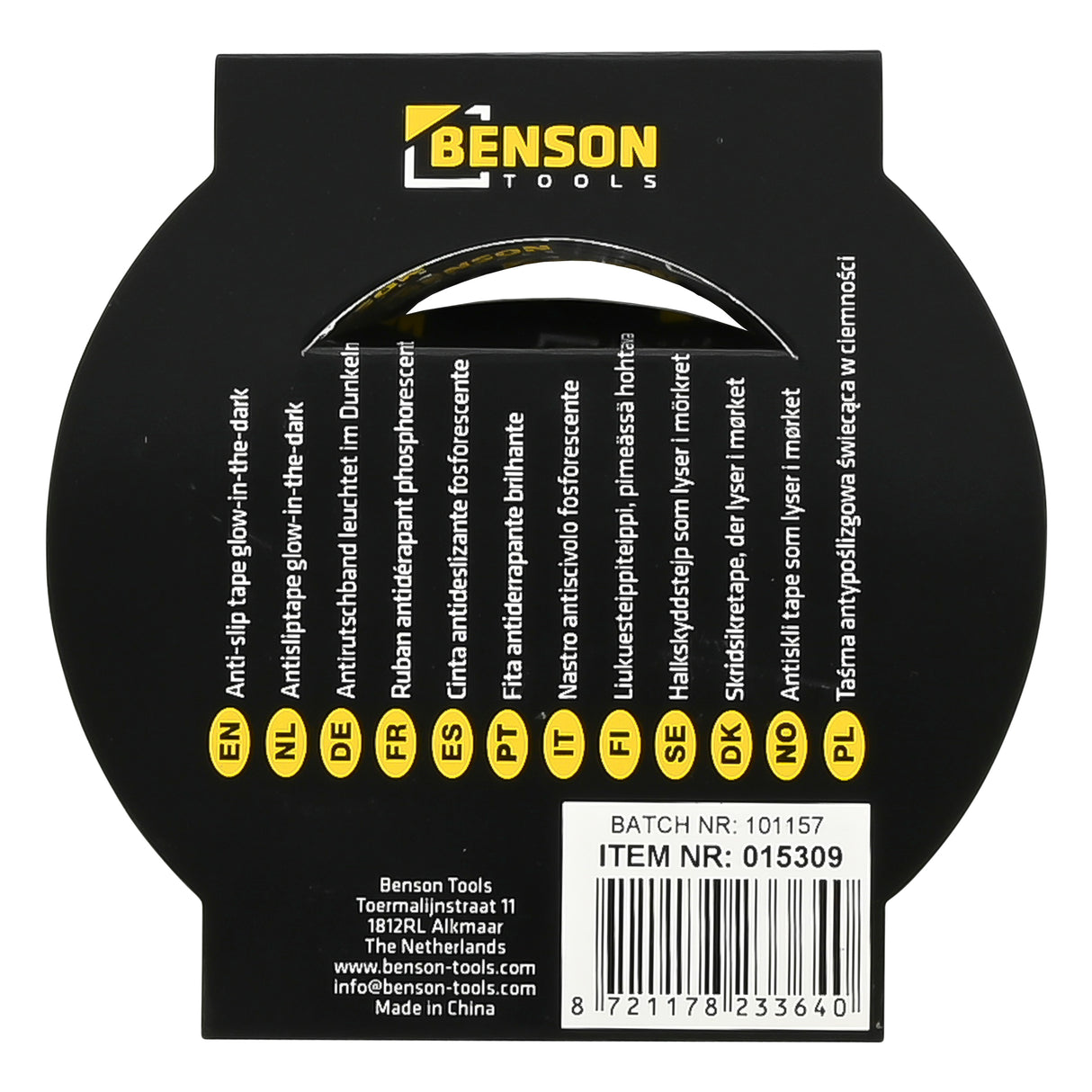 Anti-slip tape glow-in-the-dark 25 mm x 5 mtr