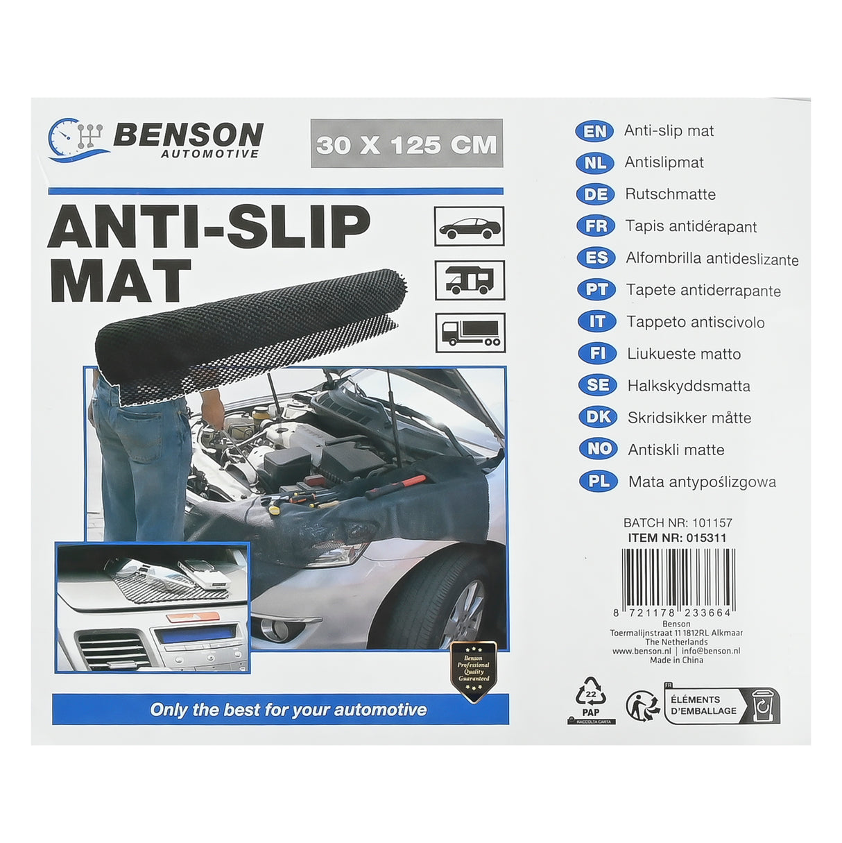 Antislipmat 30 x 125 cm