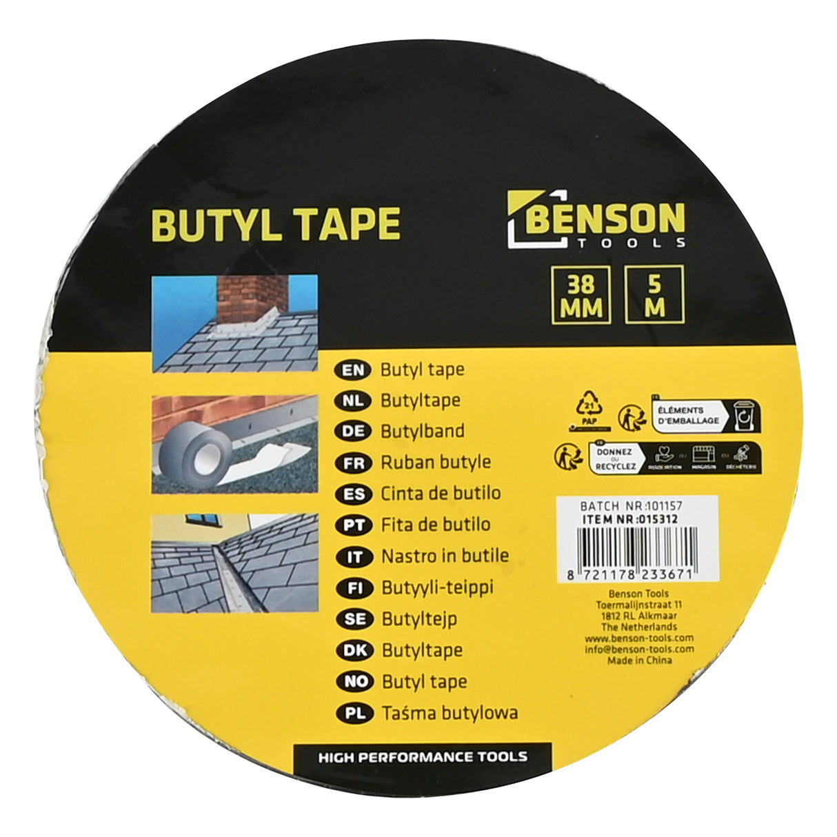 Butyl-tape 38 mm x 5 m