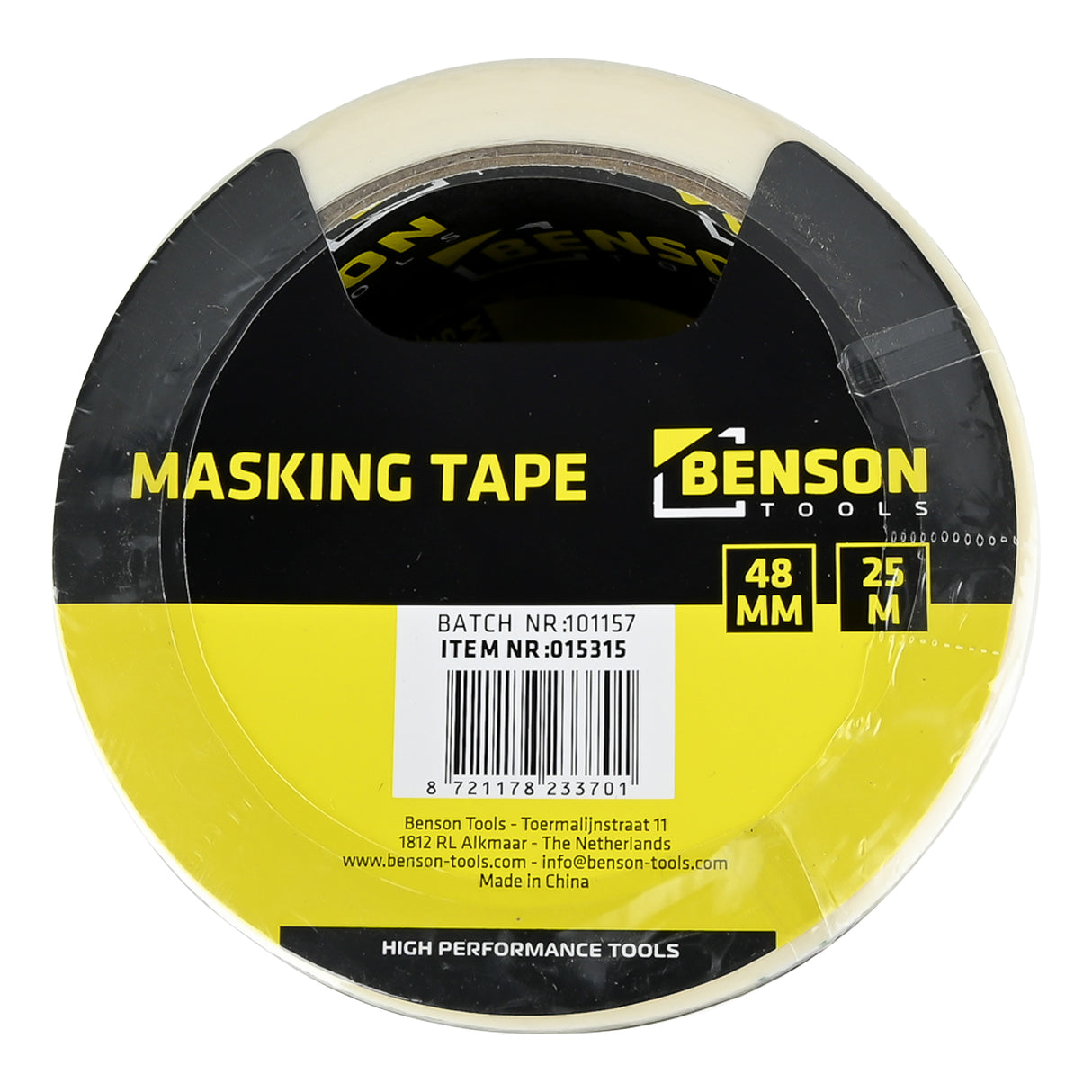 Afplaktape 48 mm x 25 mtr