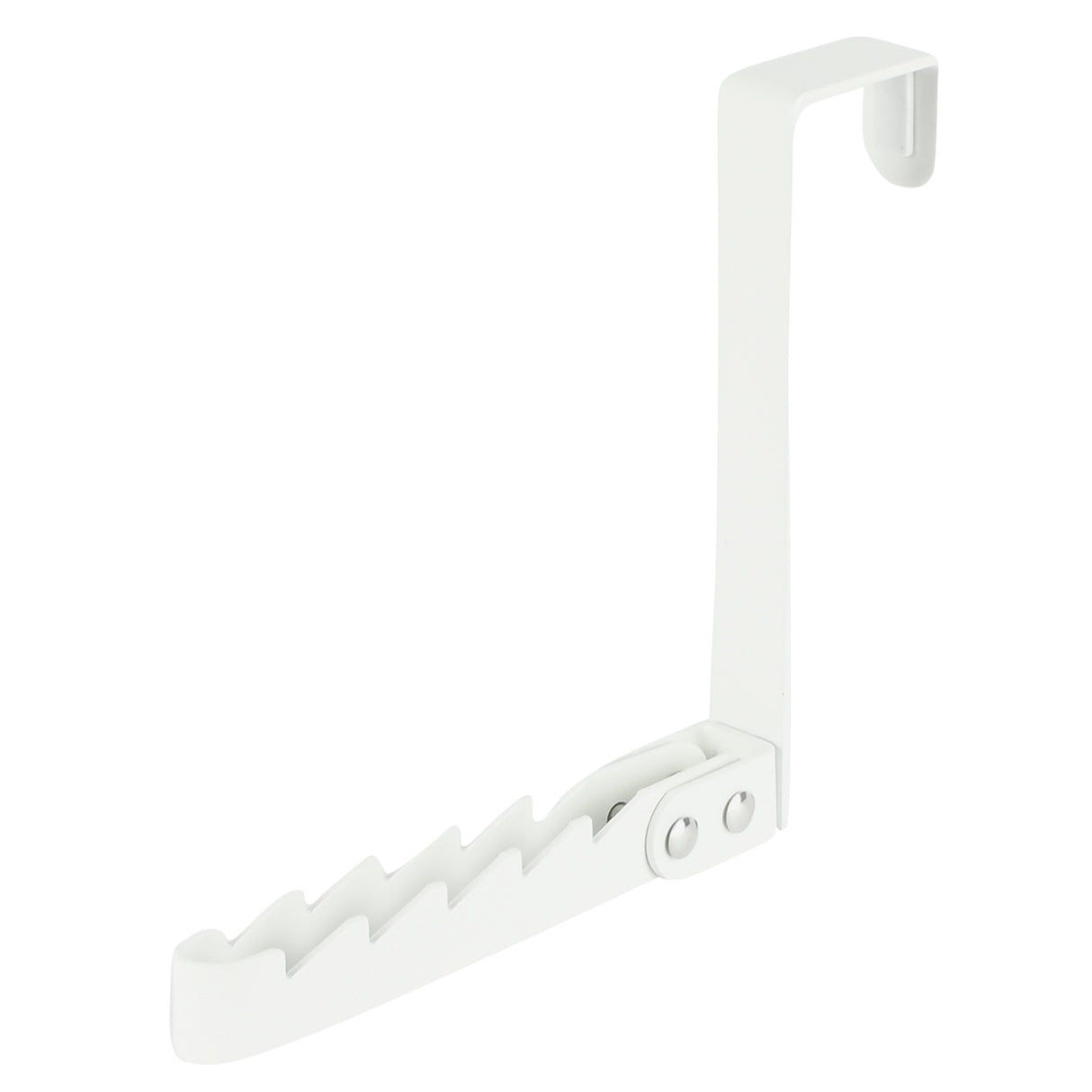 Crochet de porte pliable blanc