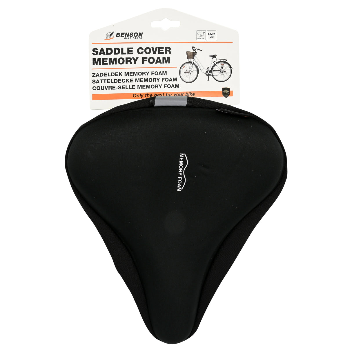 Saddle pad memory foam and reflection stripe
