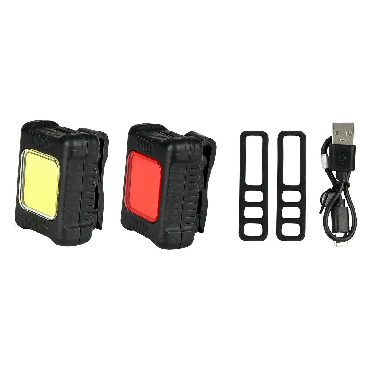 Rechargeable bicycle lamp set