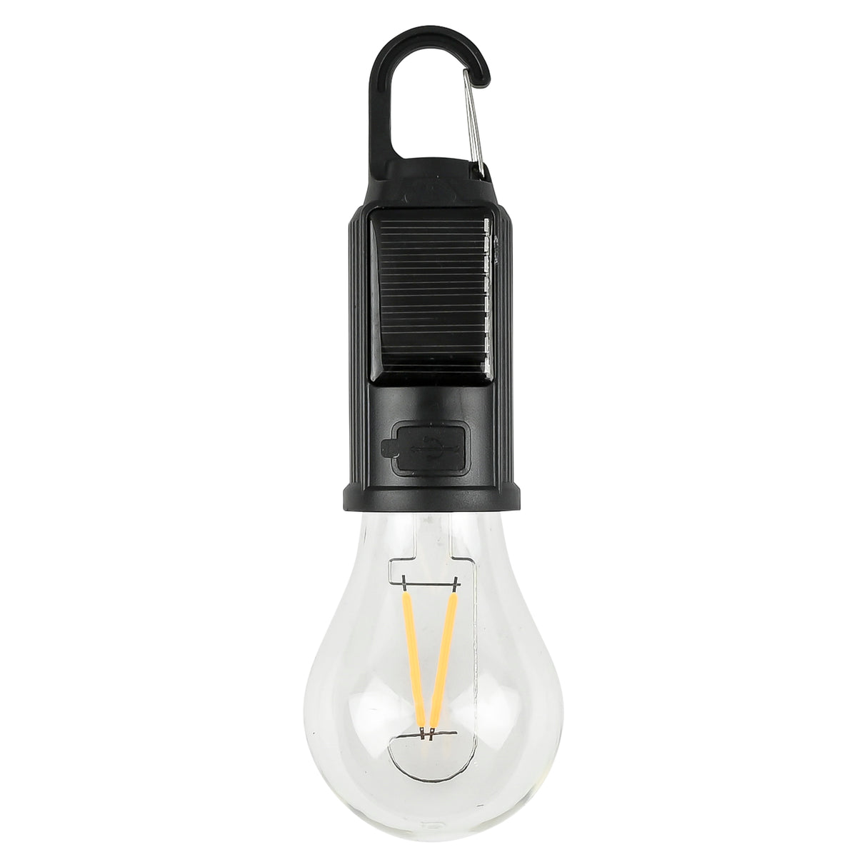 Campinglampe mit Solarkarabiner