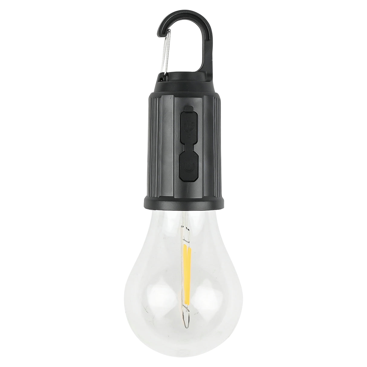 Runde Campinglampe mit wiederaufladbarem Karabiner