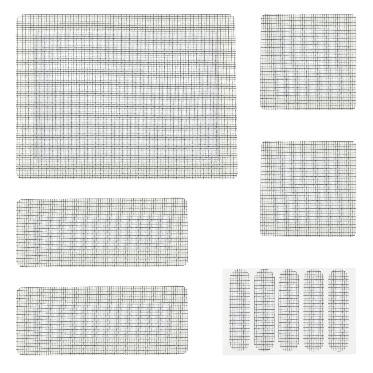 Kit de rubans de réparation pour moustiquaires autocollants noirs 10 pcs