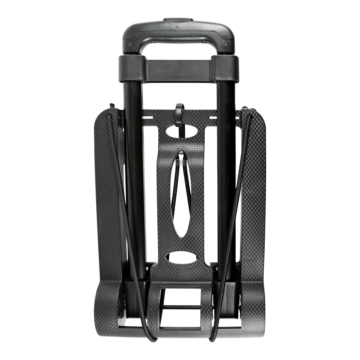 Trolley faltbar aus Kunststoff schwarz