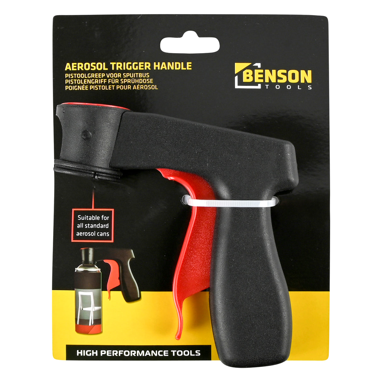 Pistol handle for aerosol can