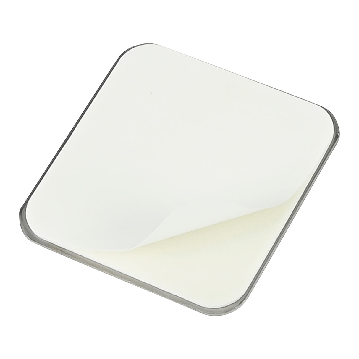 Haken aus selbstklebendem Metall in Silber