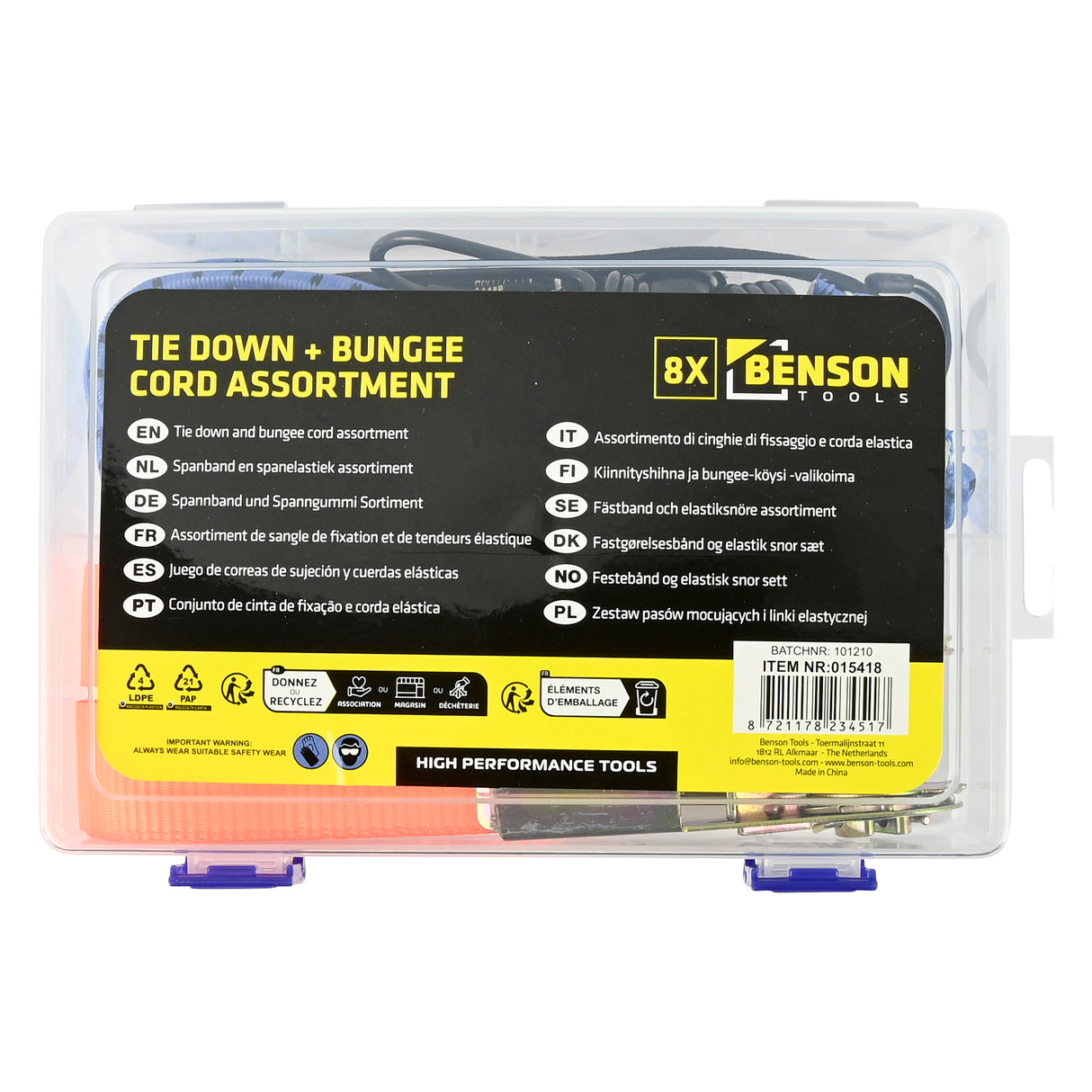 Spanband en binder mix 8 dlg