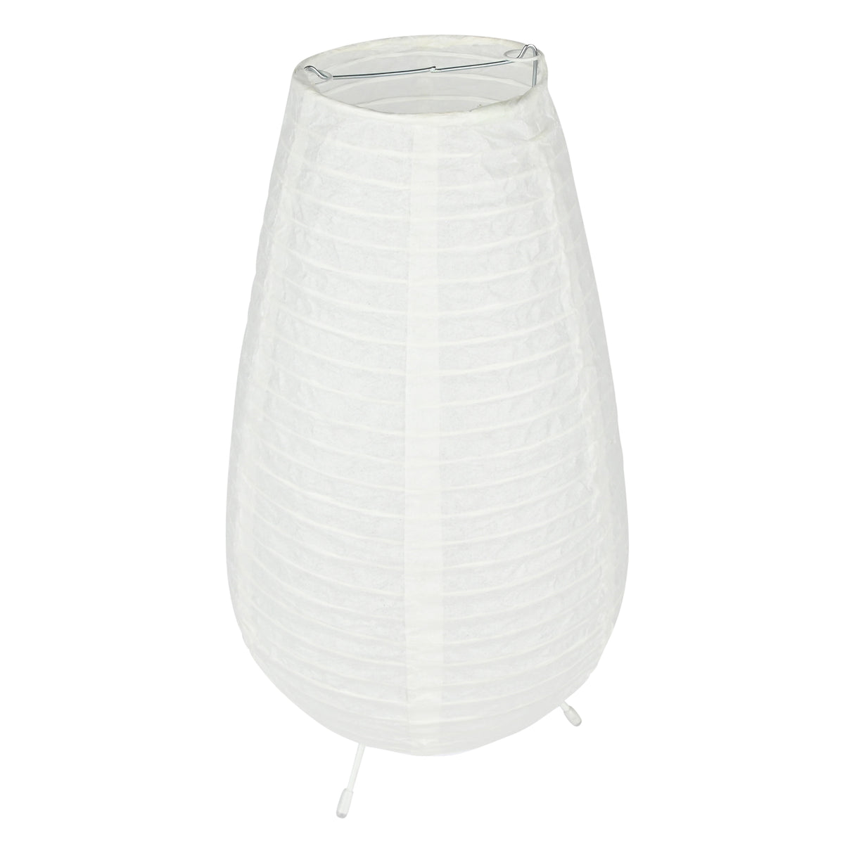Tischlampe aus Reispapier, oval, Batterie