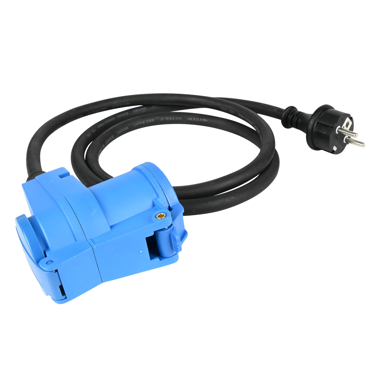 Prise coudée CEE + adaptateur de prise 1,5 m