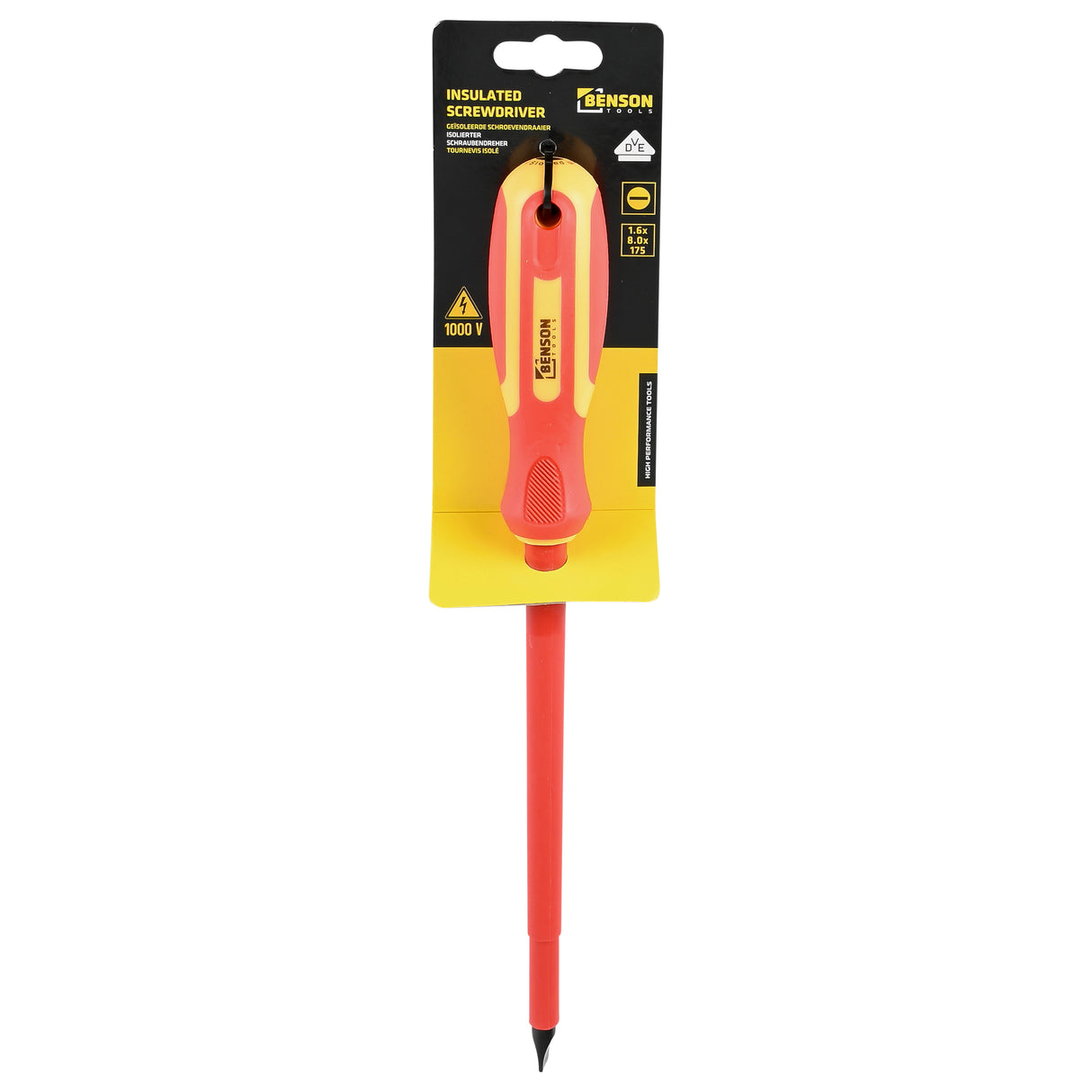 Schroevendraaier plat 8 x 175 VDE