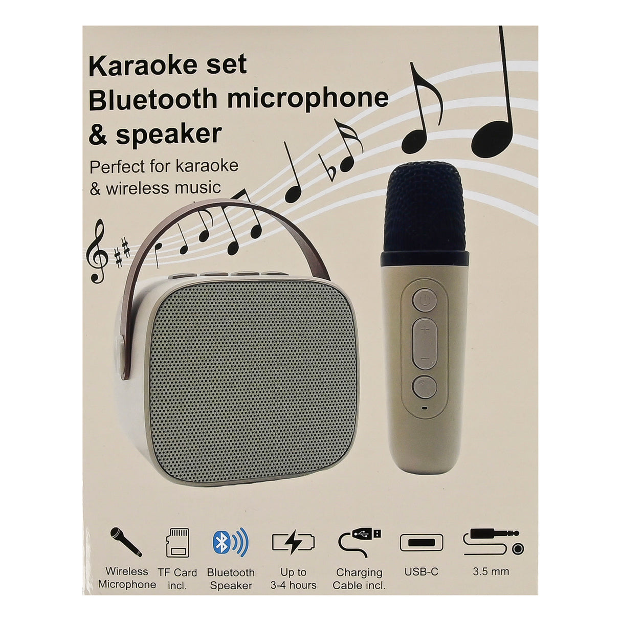 Karaoke set - bluetooth microfoon en luidspreker