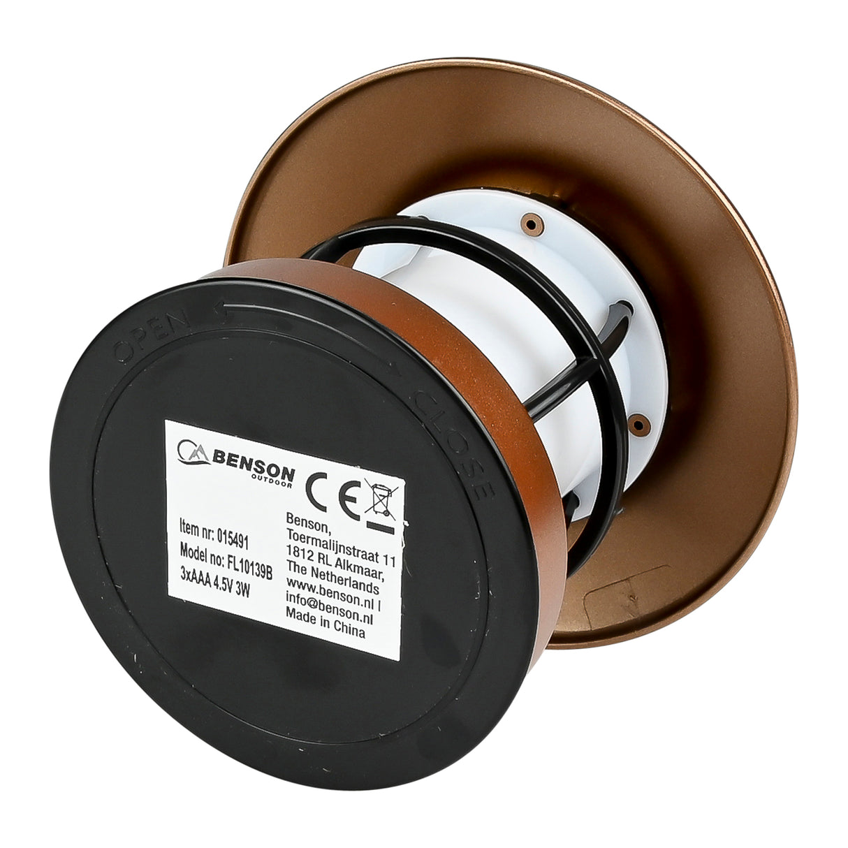 Campinglampe Mini mit Hakenkupferdisplay