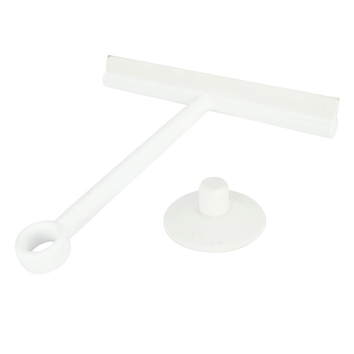 Wischer mit Saugnapf 22 cm weiß