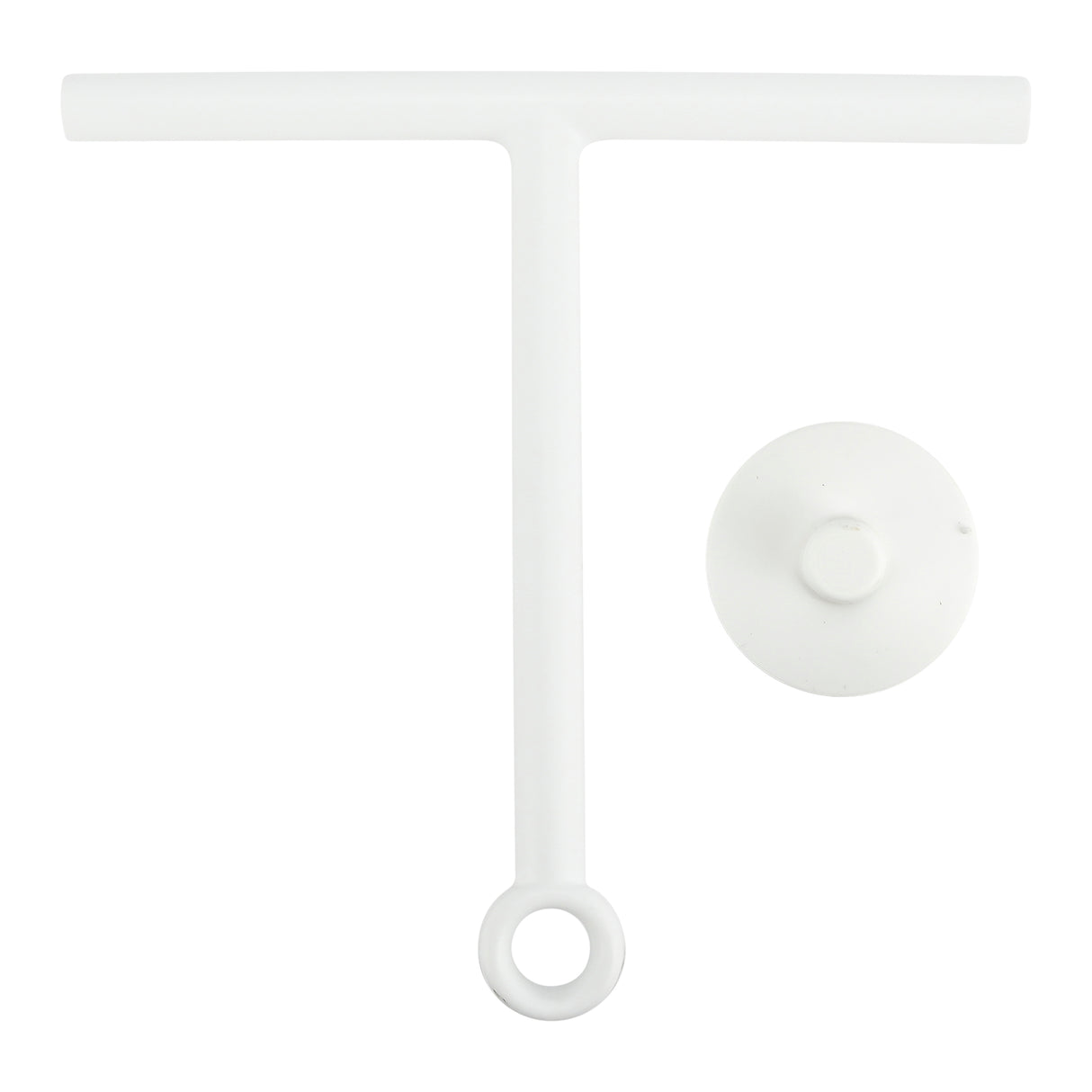 Wischer mit Saugnapf 22 cm weiß