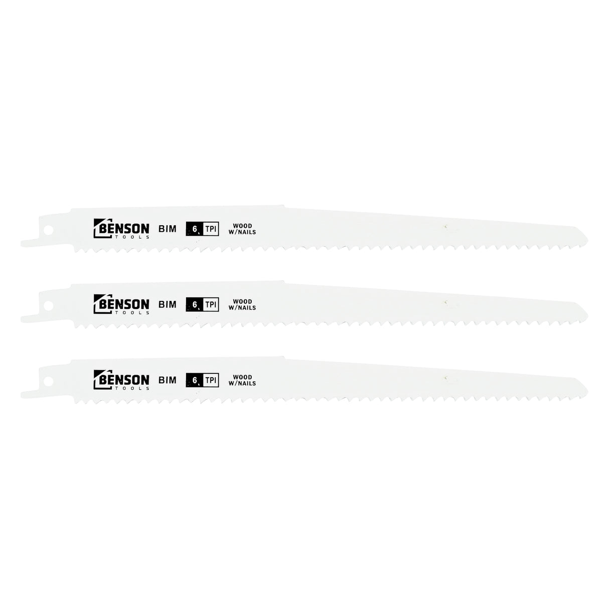 Säbelsägeblätter 3 Stück Holz/Metall (9"-6TPI)