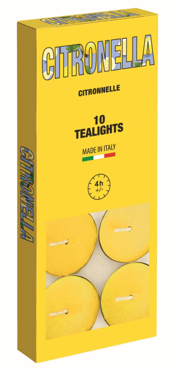 Citronella-Teelichter 10-tlg