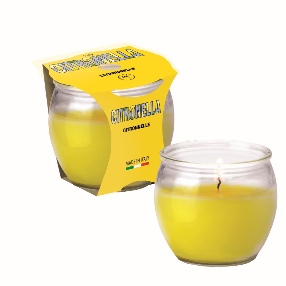 Citronella glass jar