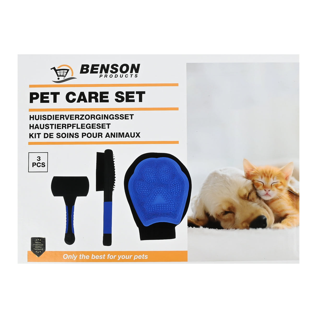 Huisdierverzorgingsset 3 dlg