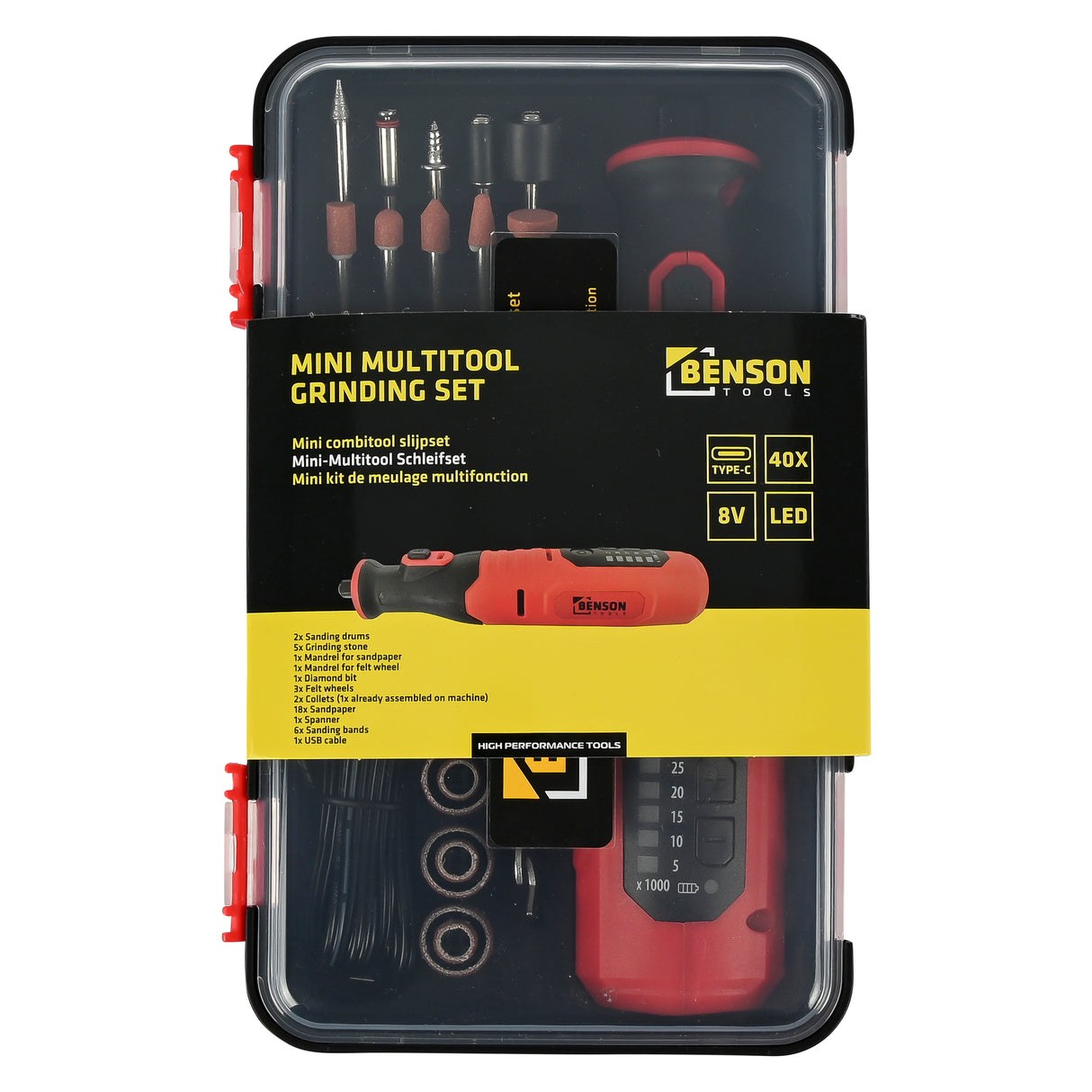 Mini kit d'affûtage d'outils combiné compact