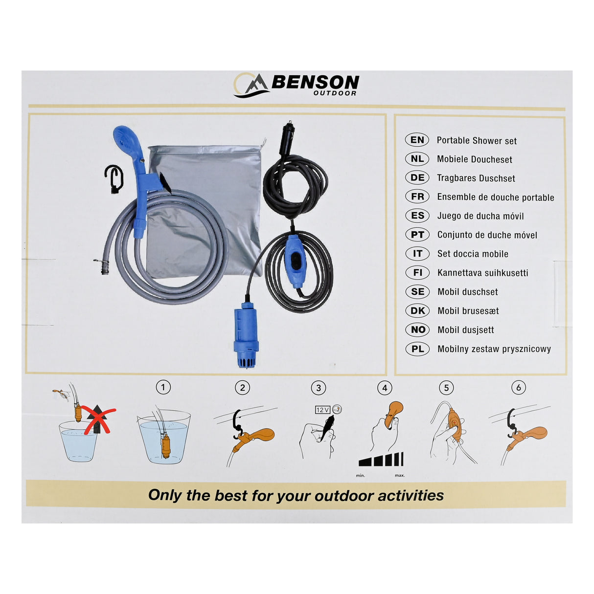 Mobile Shower Set 12V