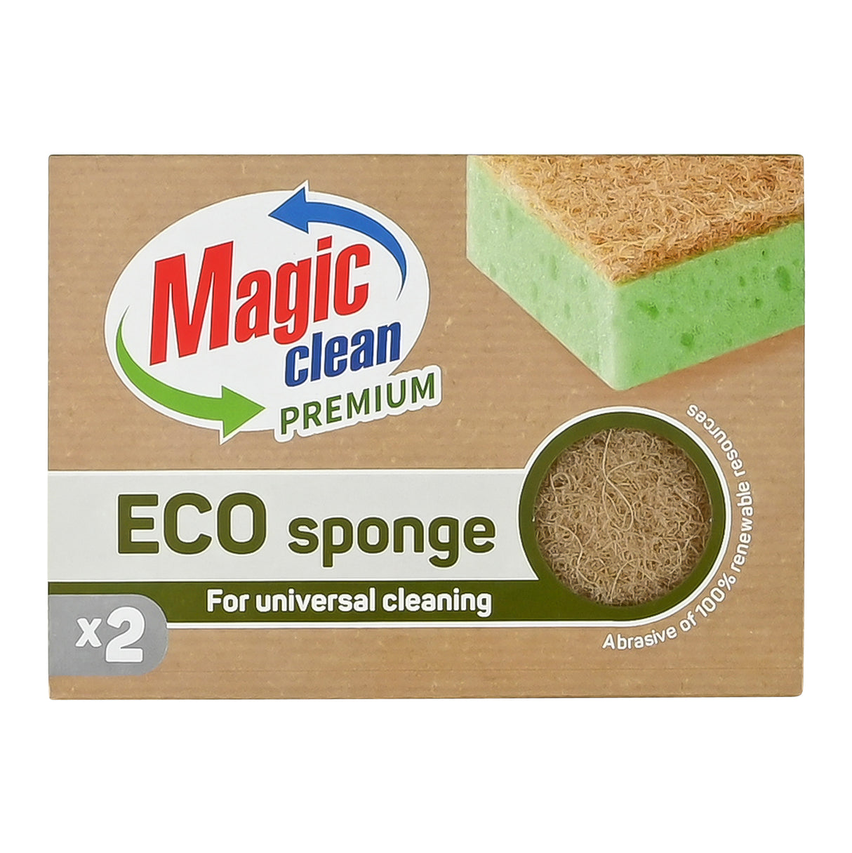 Magic Clean Premium Scouring Sponge Eco 2 pcs