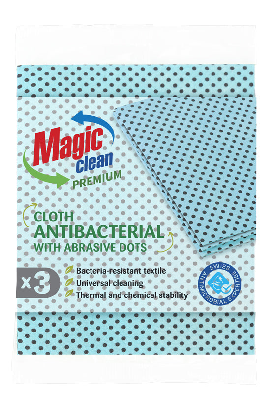 Magic Clean Premium Reinigingsdoek Anti Bacterieel 35 x 40 cm 3dlg