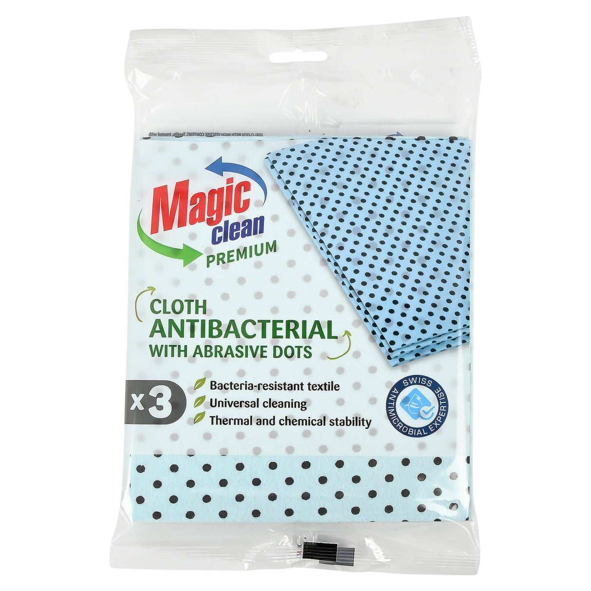 Magic Clean Premium Cleaning Cloth Antibacterial 35 x 40 cm 3 pcs