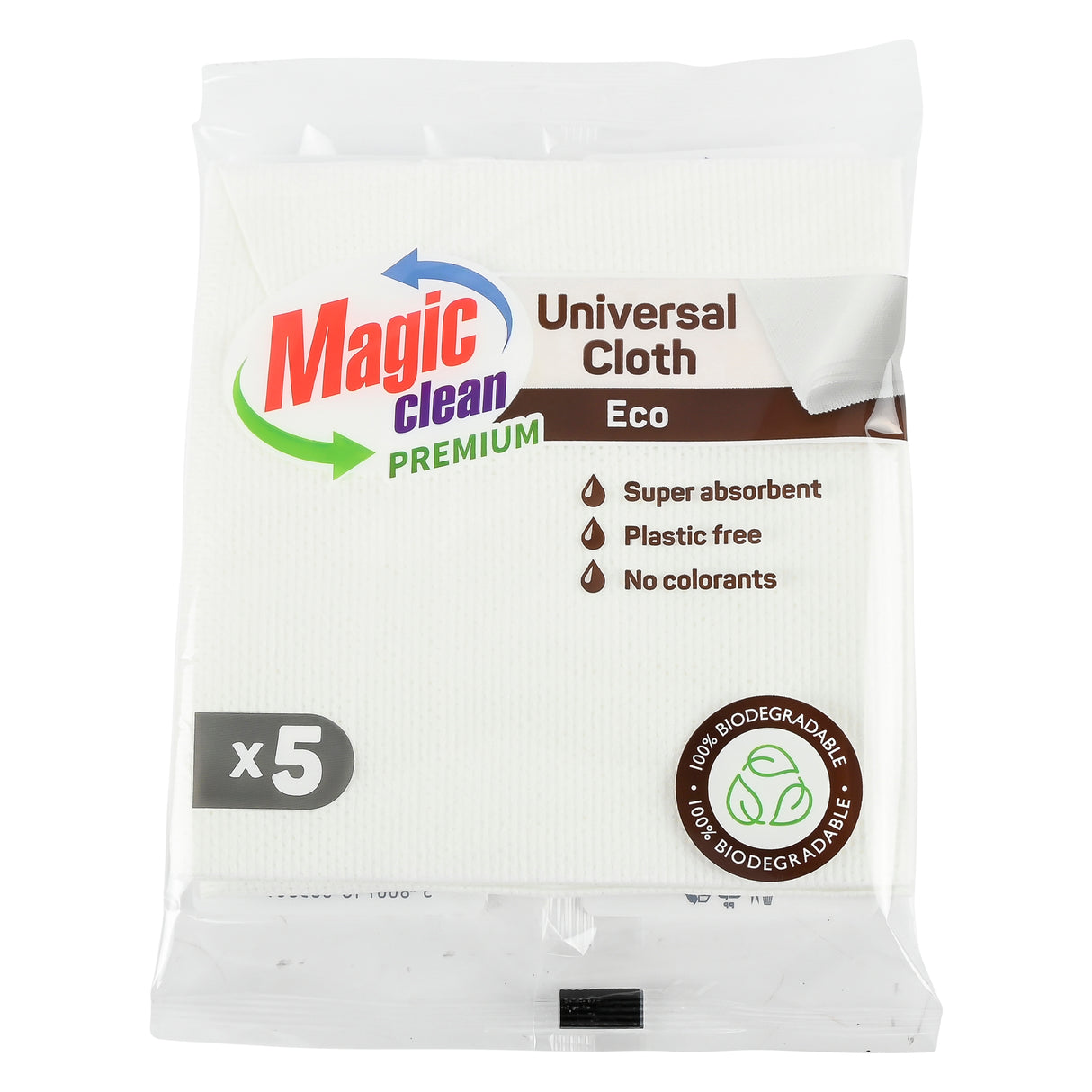 Magic Clean Premium Reinigungstuch Viskose Eco 34 x 35 cm 5 Stk