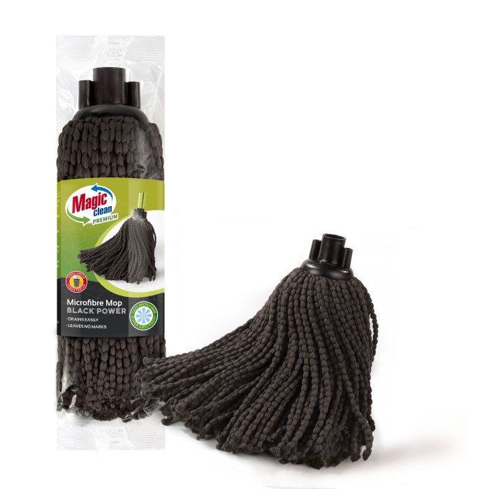 Magic Clean Premium Microfiber mop black