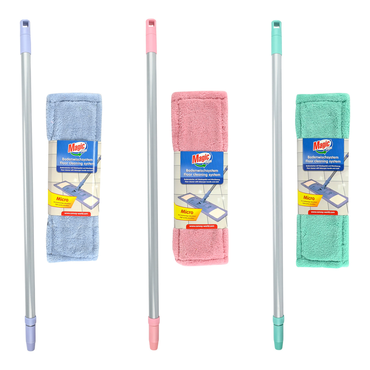 Magic Clean Vloerwisser + Microvezel hoes mix