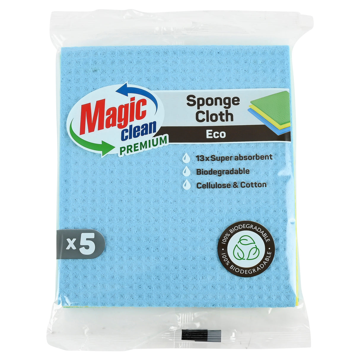 Chiffon éponge Magic Clean Premium Eco 18 x 20 cm 5 pcs