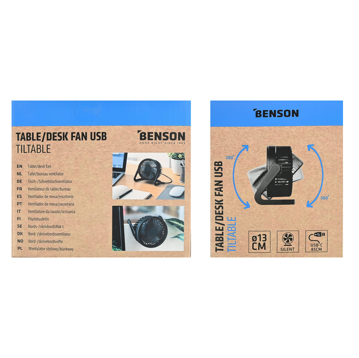 Table/desk fan USB Ø 13