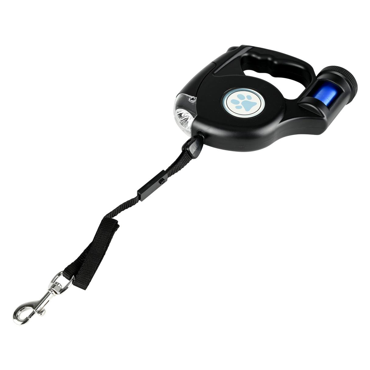 Hundeleine 5 m mit LED-Licht + Kotbeutelhalter