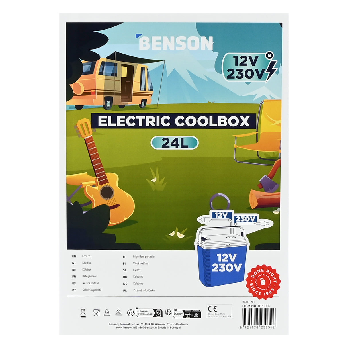 Koelbox elektrisch 12V/ 230V 24L