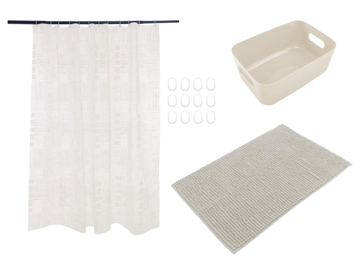 Douche set 4 dlg beige