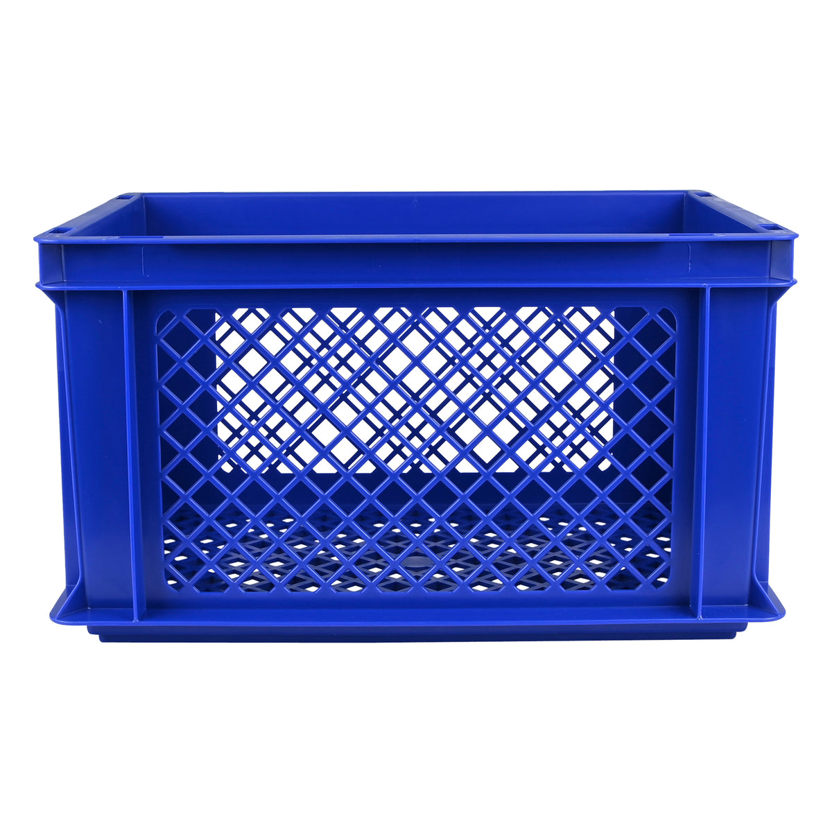 Fietskrat kunststof 40 x 30 x 22 cm steen blauw