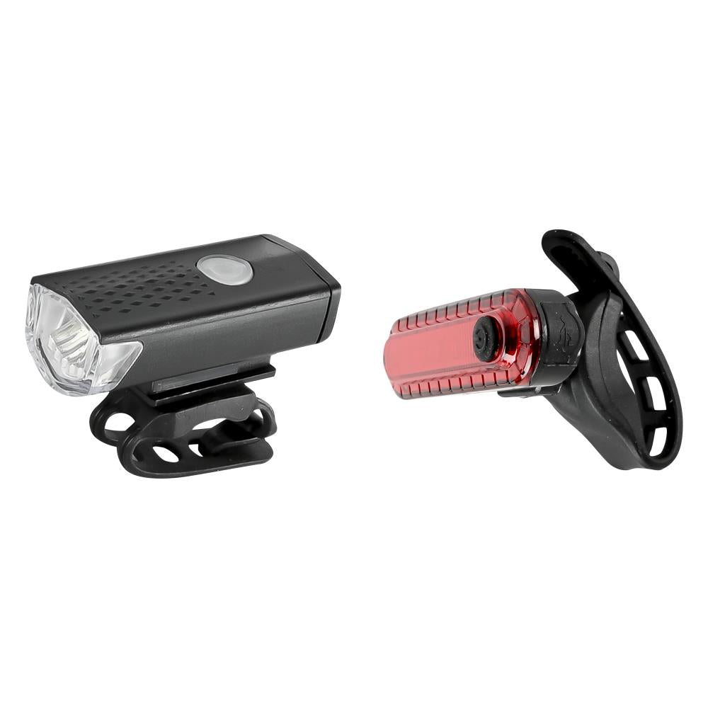 Fietslamp LED 2 dlg oplaadbaar