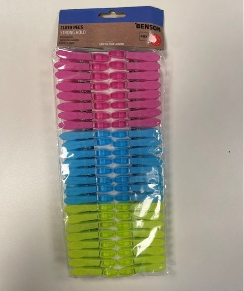 Wasknijpers kunststof 48 dlg