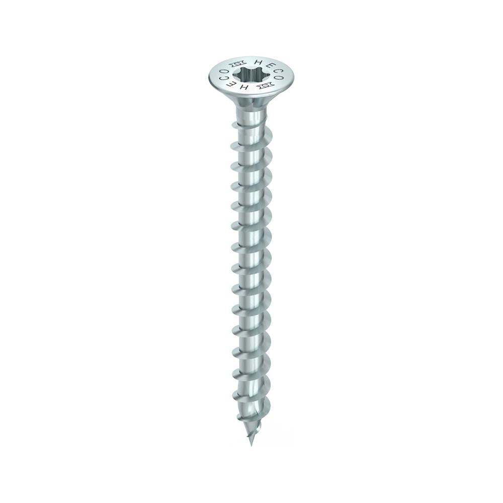 Heco-schrauben spaanplaatschroef platkop / torx / topix verzinkt 4.0 x 40 mm 200 st.