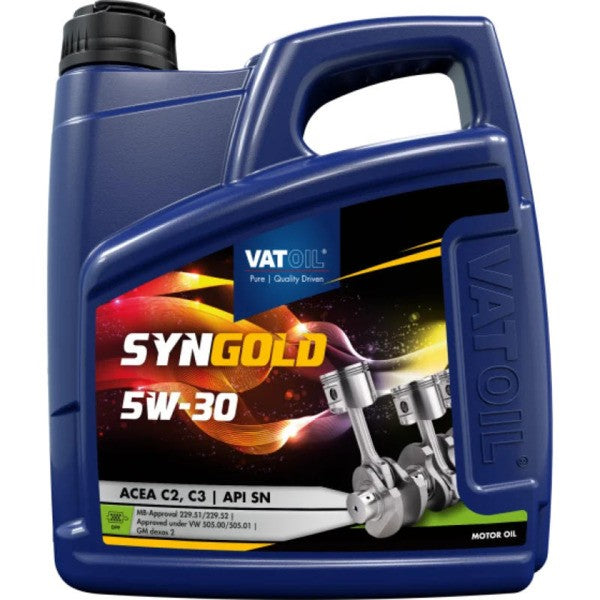 Vatoil motorolie 5W-30 4 ltr syngold