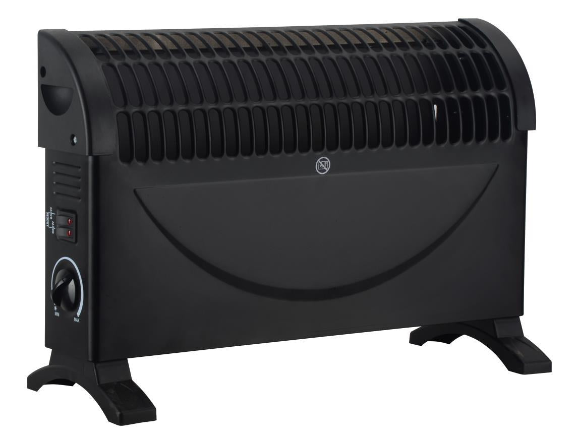 Convector heater 750-1500 Watt small black
