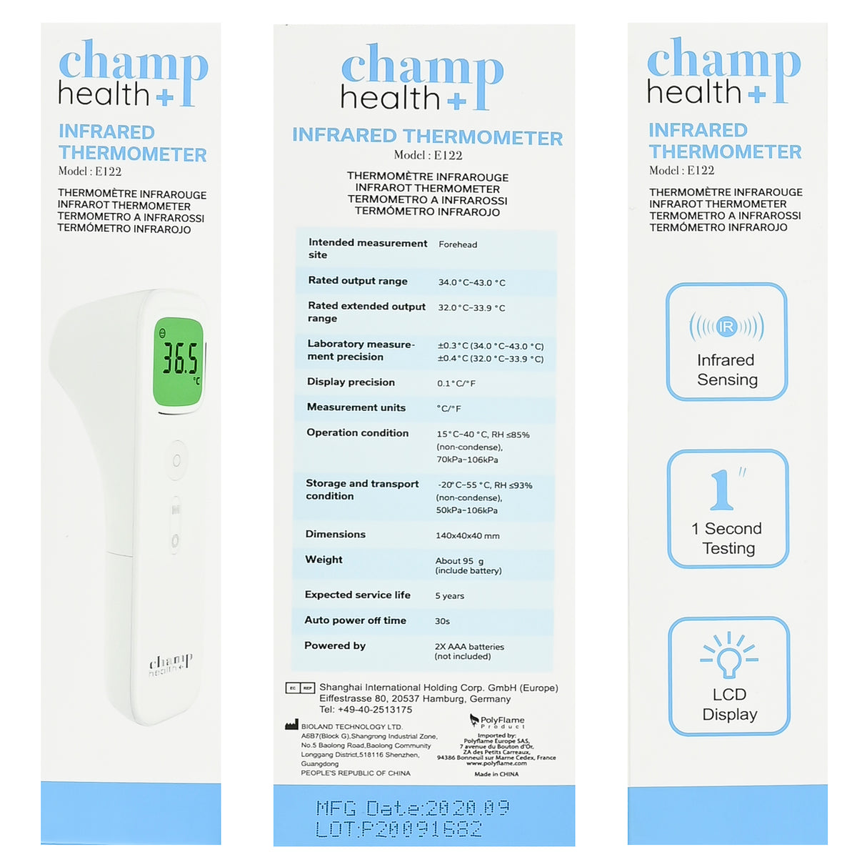 Thermometer voorhoofd infrarood