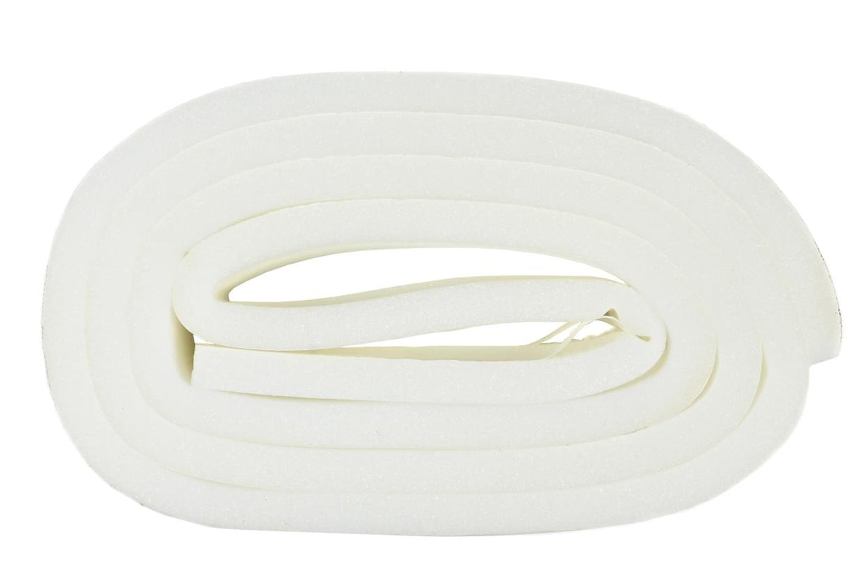Draught excluder foam 12 x 12 mm 3 x 2 m white