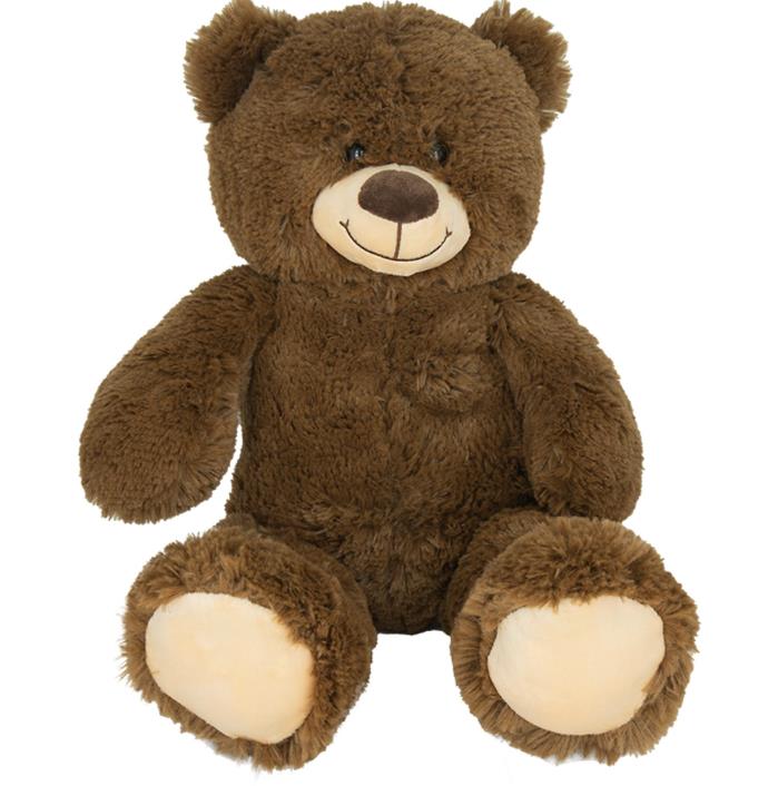 JollyPlush Beer pluche 50 cm donkerbruin
