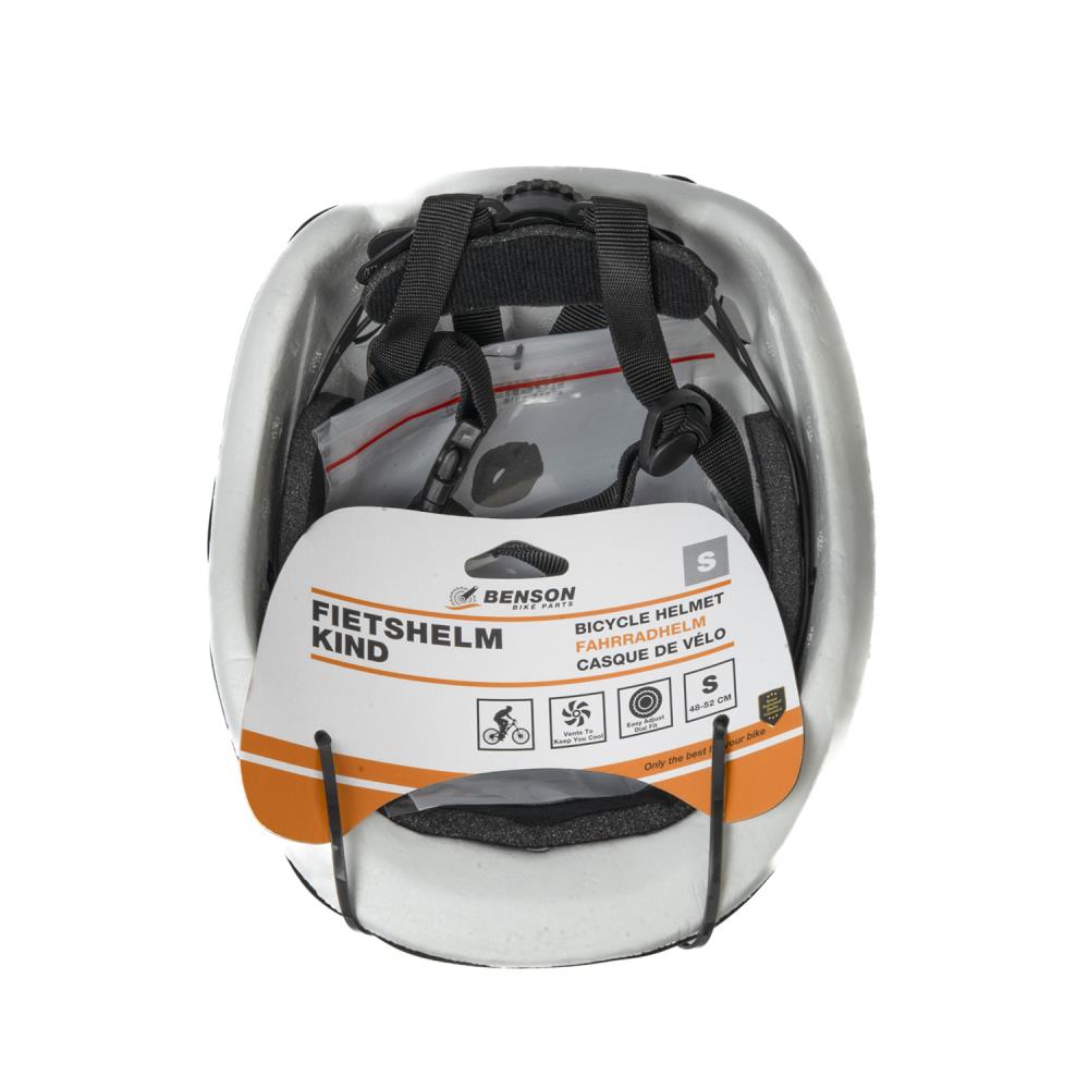 Fietshelm kind maat S (48-52 cm) zwart