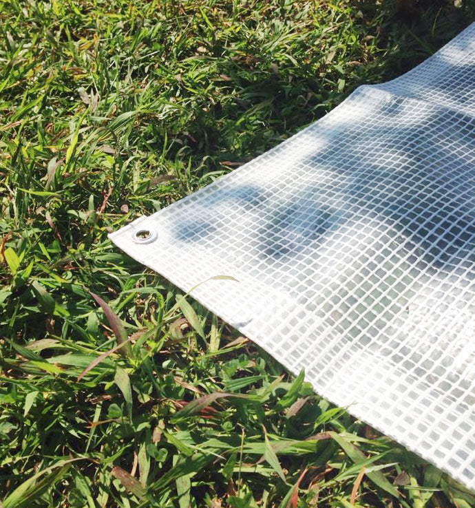 Bâche 3 x 4 m transparente leno
