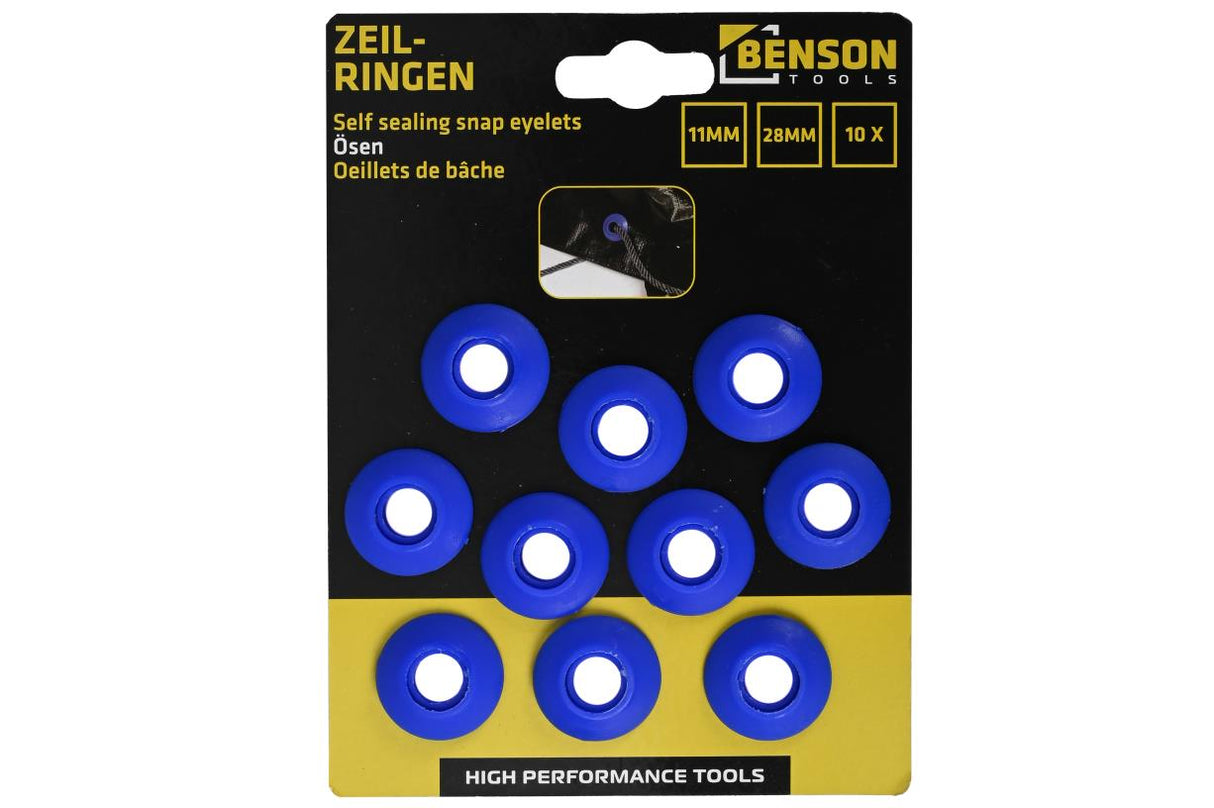 Zeilringen 10 dlg kunststof